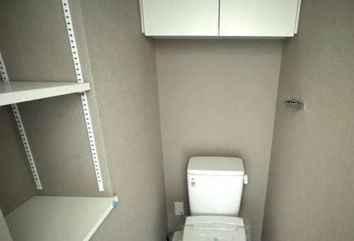 トイレ上の収納スペース